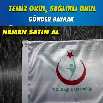 Temiz Okul Sağlıklı Okul 70x105 cm Raşel Kumaş