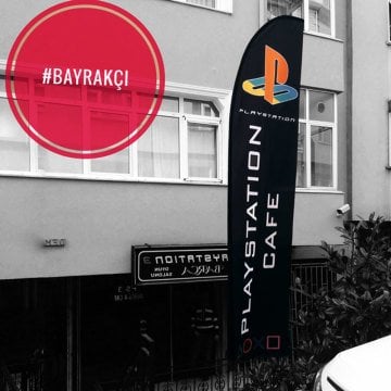 Playstation Yelken Bayrakları - Hazır Tasarım & Etkili Reklam | Pencere Bayrak