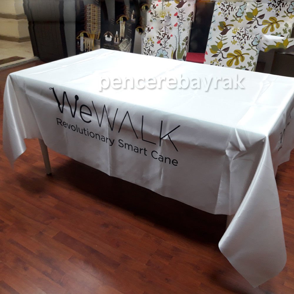 Baskılı Masa Örtüsü ( WeWalk ) için Özel Tasarım