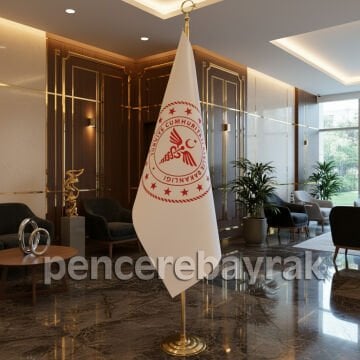 Sağlık Bakanlığı Logolu | Makam Bayrağı | Ekonomik Kumaş