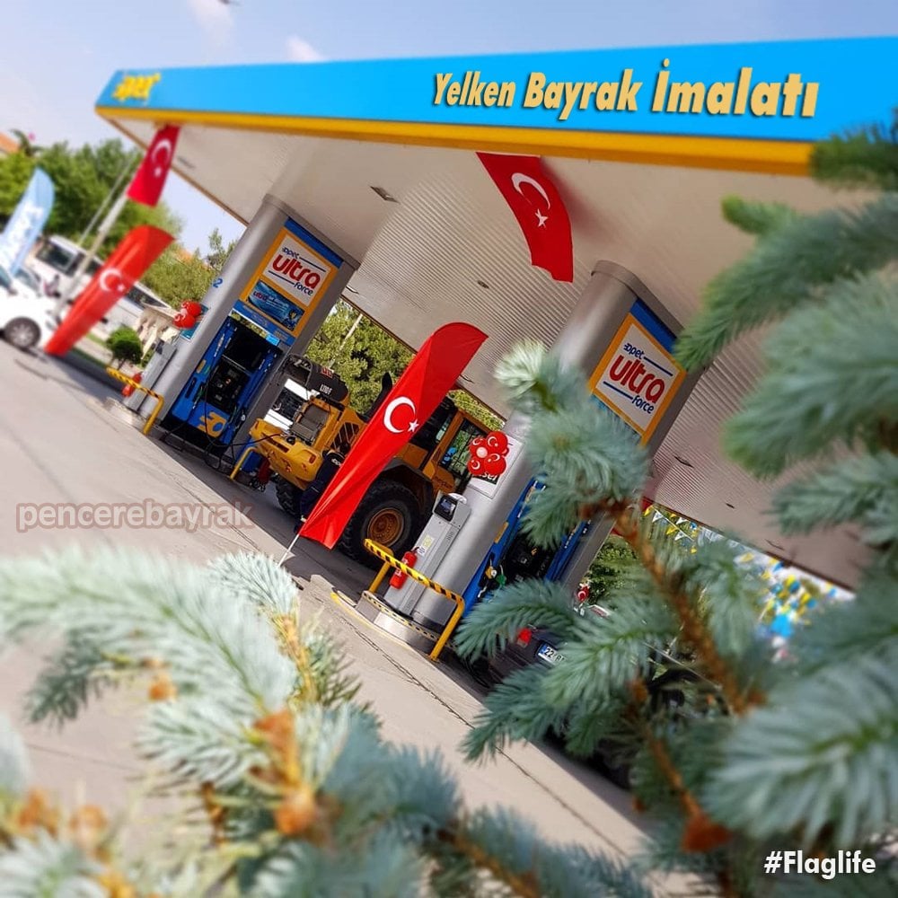 Yelken Türk Bayrağı - Özel Raşel Kumaş & Kolay Kurulum | Pencere Bayrak