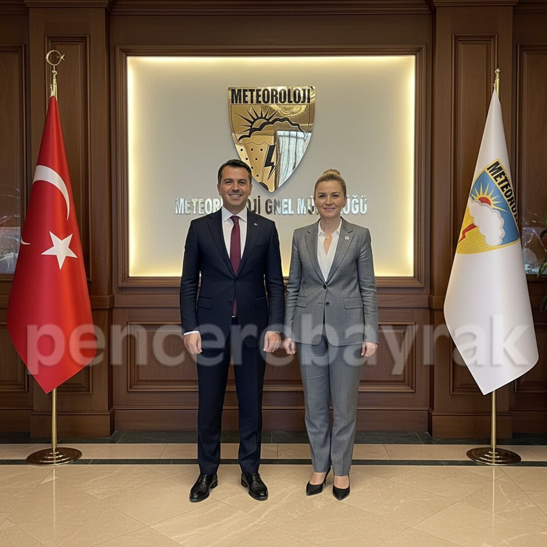 Makam Bayrağı | Meteoroloji Genel Müdürlüğü Logolu | Normal Kumaşa Baskılı