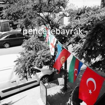 İpe Dizili Ülke Bayrakları 30X40 cm - 25 mt   | Pencere Bayrak