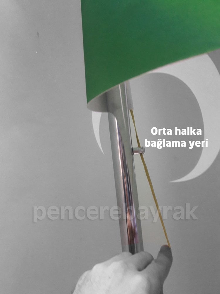 Makam Bayrağı Kurulum Orta Halka Bağlama Yeri