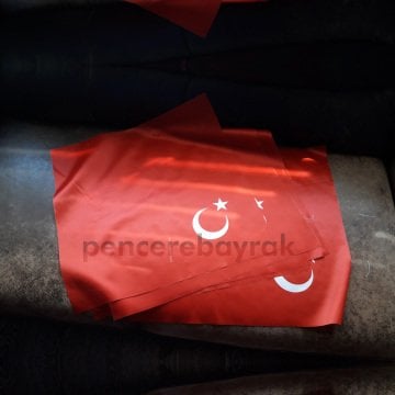 Ay yıldızlı Bayan Fular | Özel Kumaş 75x75 cm