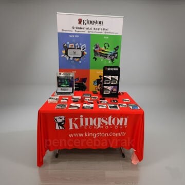 Kingston Technology Logolu Özel Tasarım Masa Örtüsü