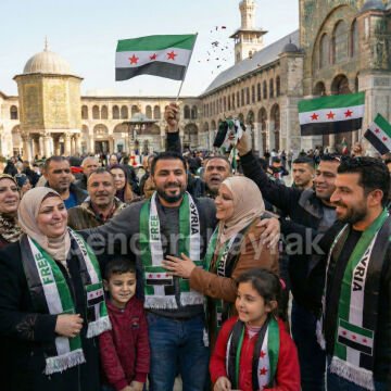 Free Syria – Özgür Suriye Bayraklı 100 Adet Saten Atkı