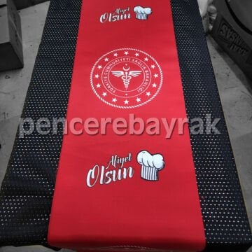 Türkiye Cumhuriyeti Sağlık Bakanlığı Logolu Özel Tasarım Runner Örneği