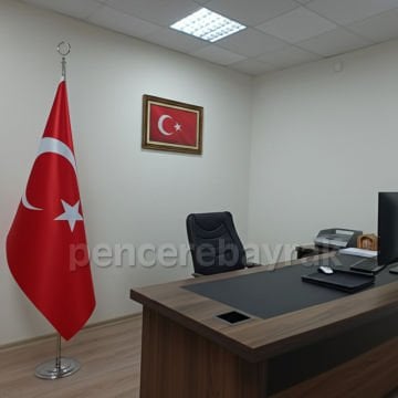 Makam ☪ Türk Bayrağı – 100x150 cm - ORTA KALİTE