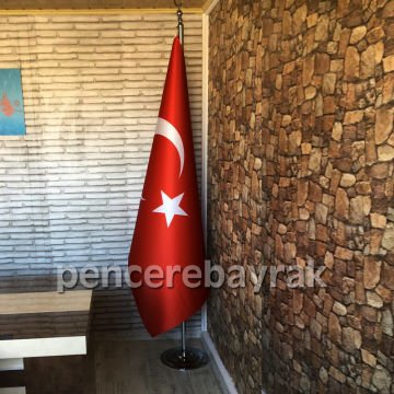 Makam ☪ Türk Bayrağı – 100x150 cm - ORTA KALİTE
