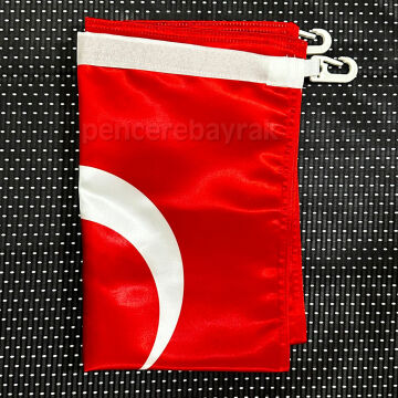 Türk Bayrağı | 50x75 cm | Özel Saten Kumaş
