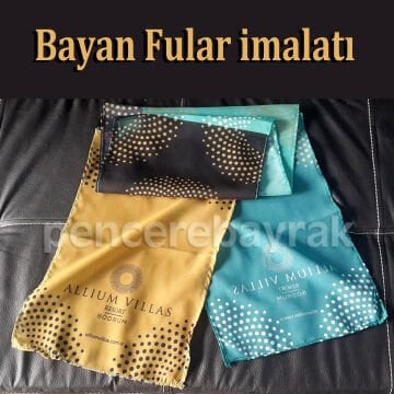 Allium Bodrum Resort & Spa Karşılama Ekibine Özel Üretim Fular – Örnek Çalışma (30x140 cm)