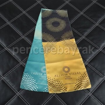 Allium Bodrum Resort & Spa Karşılamaya Özel Fular – 30x140 cm Kurumsal Üretim