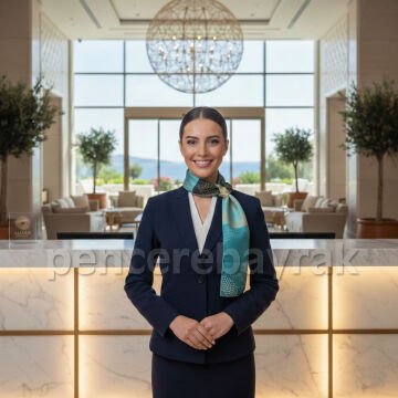 Allium Bodrum Resort & Spa Karşılamaya Özel Fular – 30x140 cm Kurumsal Üretim