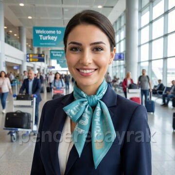 Kültür ve Turizm Bakanlığı İçin Özel Üretim 30x140 cm Şifon Fular – Referans Çalışma