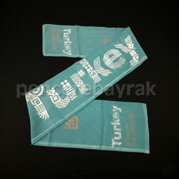 Kültür ve Turizm Bakanlığı İçin Özel Üretim 30x140 cm Şifon Fular – Kurumsal Referans Çalışma