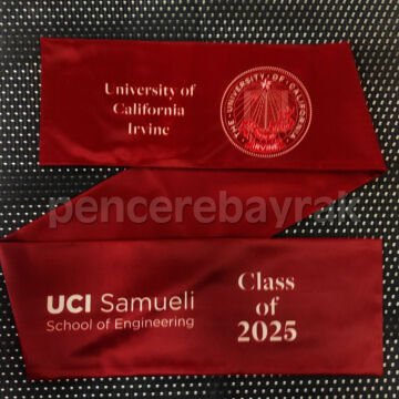 The University of California, Irvine 2025 Mezuniyet Atkısı – Özel Tasarım
