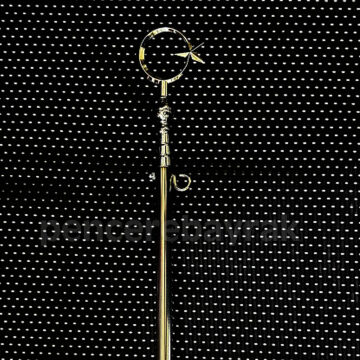 Duvar Tipi Teleskopik Bayrak Direği 120 cm Krom Kaplama ( Gümüş Kaplama )