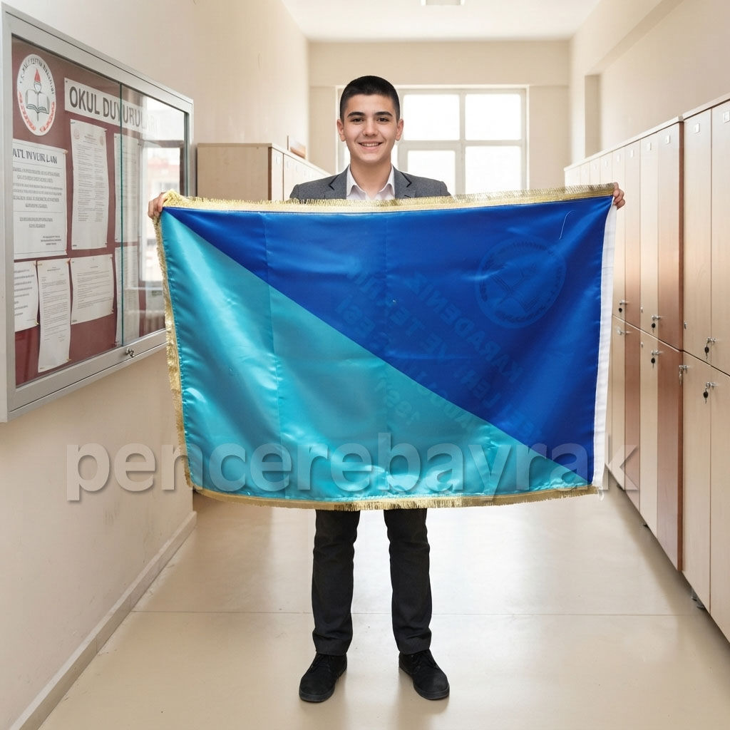 Tören Bayrağı | Referans Çalışması Karadeniz Mesleki ve Teknik Anadolu Lisesi