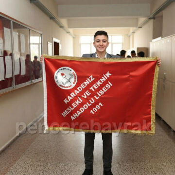 Tören Bayrağı | Referans Çalışması Karadeniz Mesleki ve Teknik Anadolu Lisesi