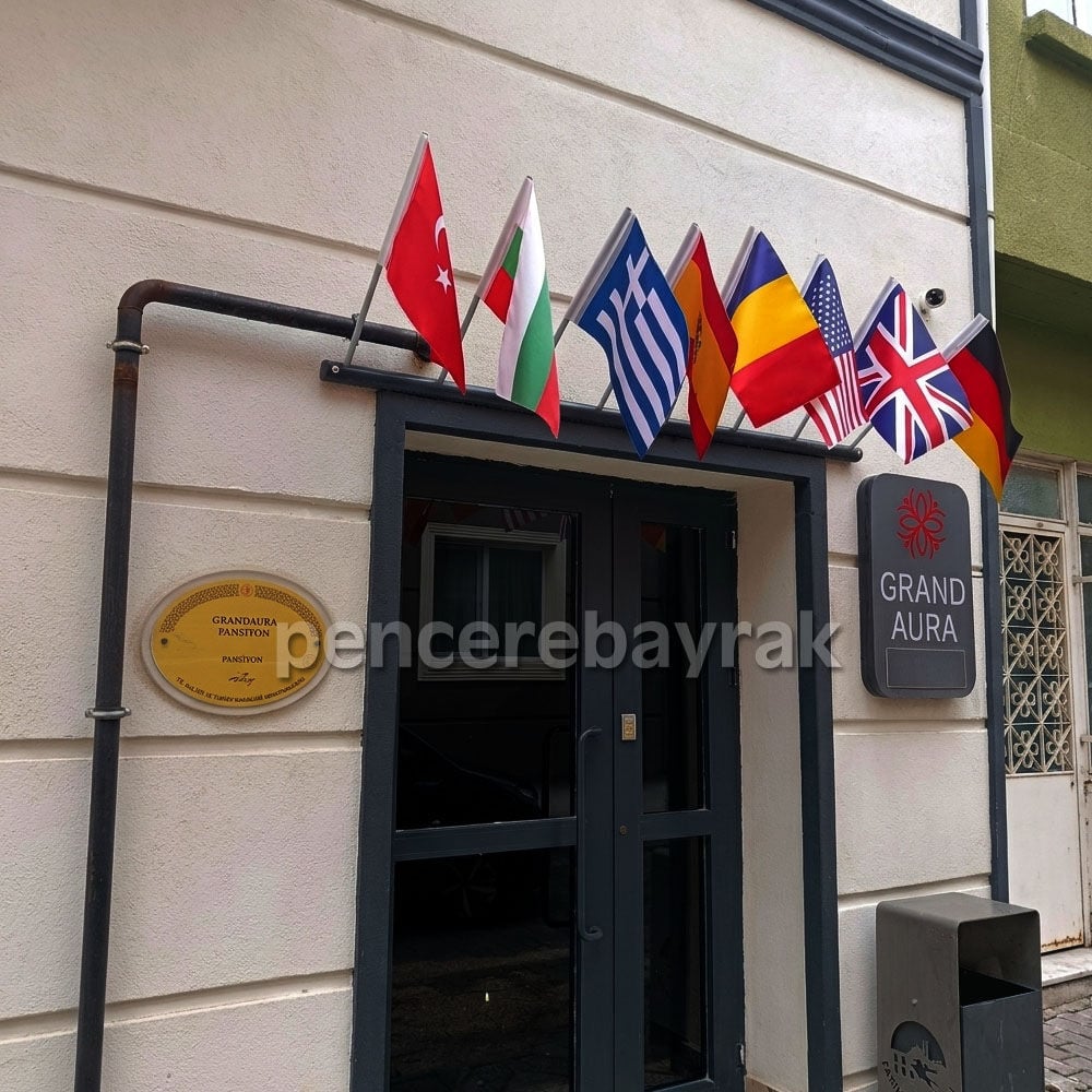 Çift Kat Saten Ülke Bayrakları | Lüks Otel Bayrak Üretimi