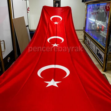 Kortej Türk Bayrağı - Özel Ölçülerde Kortej Yürüyüş Bayrağı Üretimi