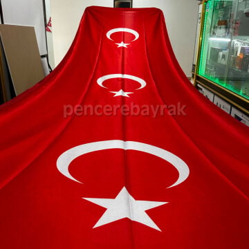 Kortej Türk Bayrağı - Özel Ölçülerde Kortej Yürüyüş Bayrağı Üretimi