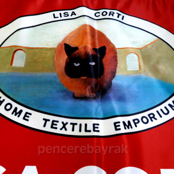 Lisa Corti İçin Üretilen Özel Logolu Lüks Gönder Bayrağı