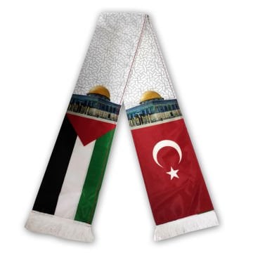 10 ADET FİLİSTİN ATKISI - TÜRK VE FİLİSTİN BAYRAKLI