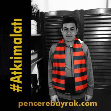 İsme Özel Baskılı Atkı | Eskişehir Kırmızı Siyah