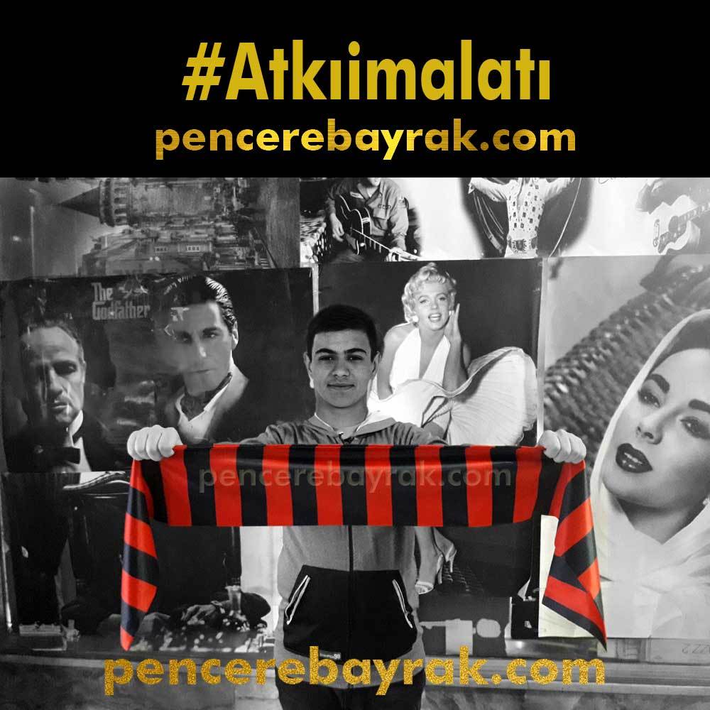 İsme Özel Baskılı Atkı | Eskişehir Kırmızı Siyah