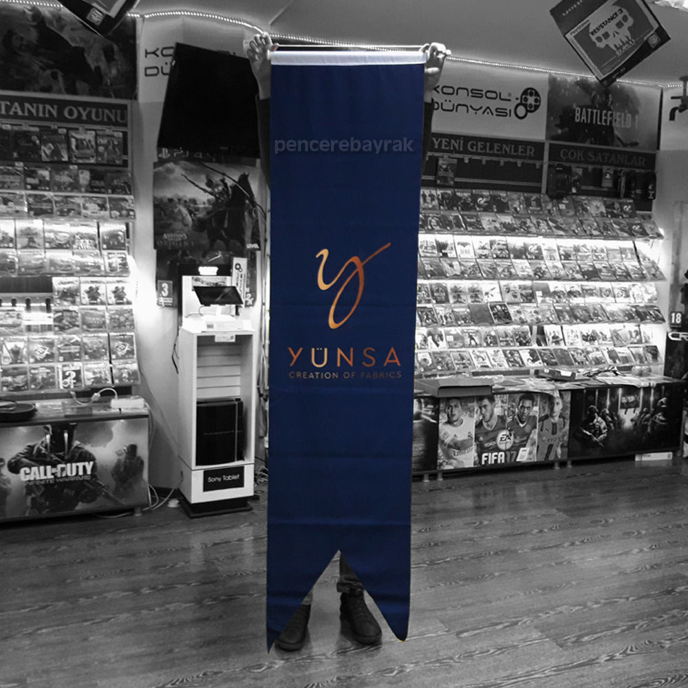 Yünsa – Creation of Fabrics | Özel Tasarım Kırlangıç Bayrak – Mat Kumaş Baskılı