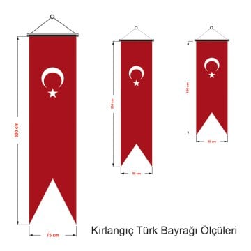 Alpaka Kumaş Kırlangıç Türk Bayrağı