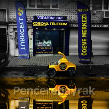 Turkcell Olta Bayrağı | Hazır Tasarım & Raşel Kumaş | Pencere Bayrak