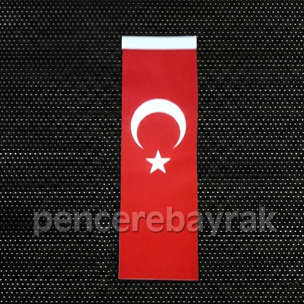 Türk Masa Bayrağı Düz Kesim - Sadece Bayrak 10x30 cm