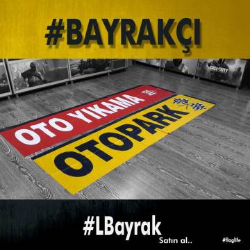 L Tipi | Yelken Bayrak | Otopark Yazılı Tasarımı
