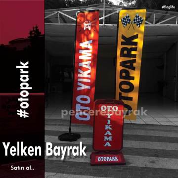 L Tipi | Yelken Bayrak | Otopark Yazılı Tasarımı
