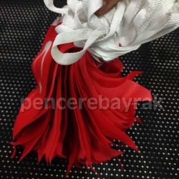 İpe Dizili Üçgen Türk Bayrağı | Ekonomik Kumaş