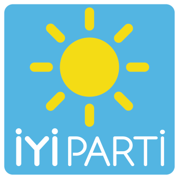 İyi Parti İpe Dizili Süsleme Bayrağı 25 Metre - Pencere Bayrak