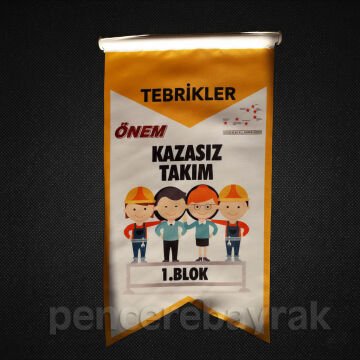 Ülker Holding İçin Üretilmiş Kazasız Takım Kırlangıç Flaması (Örnek Referans Ürün)