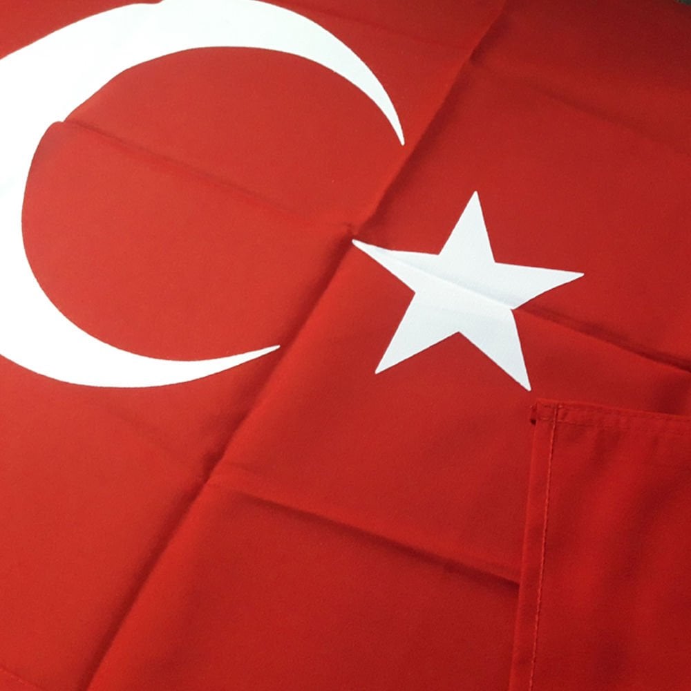 Türk Bayrağı 100x150 cm Alpaka Kumaşa Baskılı