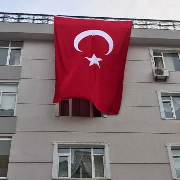 Türk bayrağı 300x450 cm Alpaka