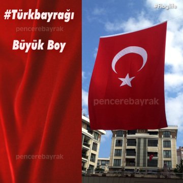 Türk bayrağı 1500x2250 cm Alpaka Kumaş