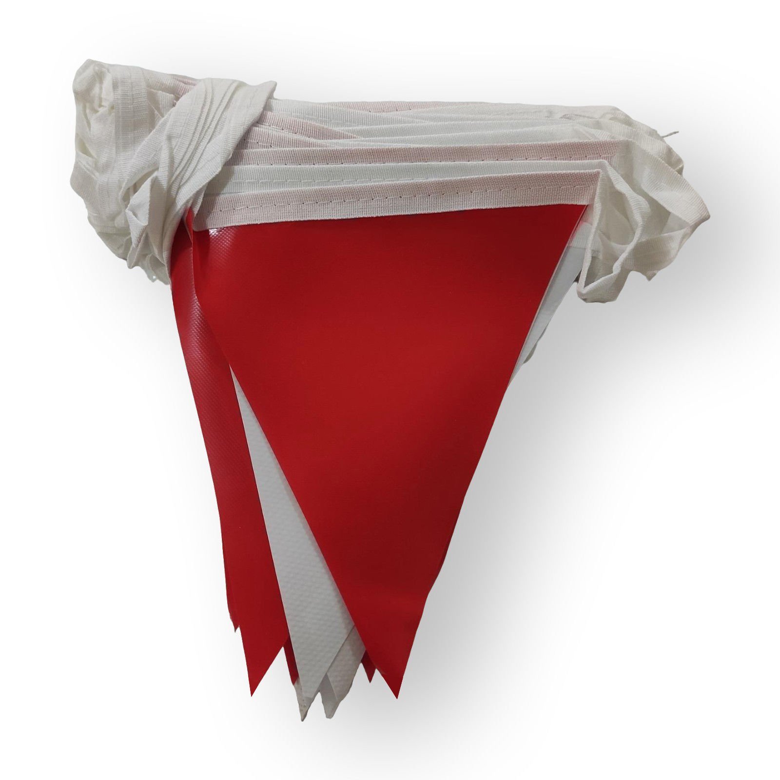Baskısız Üçgen Bayrak | Kırmızı Beyaz