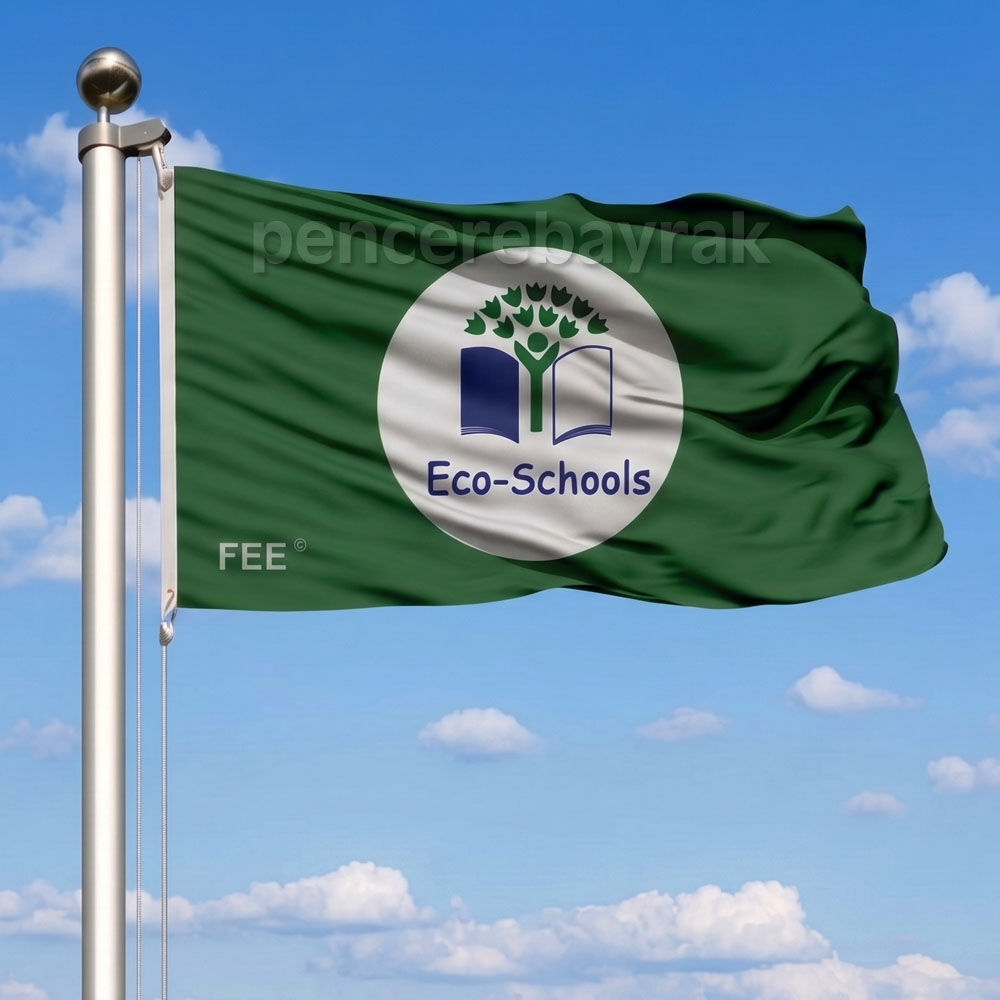 Eco Schools Gönder Bayrağı – Özel Üretim Kurumsal Bayrak
