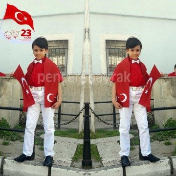 Sopalı Türk Bayrağı | 20x30 cm | Alpaka Kumaş