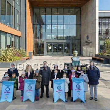 En Temiz Sınıf Flaması | 50x100 cm | HAZIR TASARIM