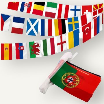 Ülke Bayrakları ( İpe dizili ) 25 metre de 55 Ülke Bayrağı