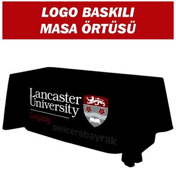 Lancaster University Leipzig Logolu Özel Tasarım Masa Örtüsü