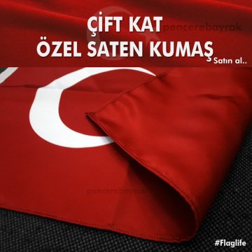 Türk Bayrağı – 70x105 cm | Çift Kat | Özel Lüks Kalite Saten Kumaş
